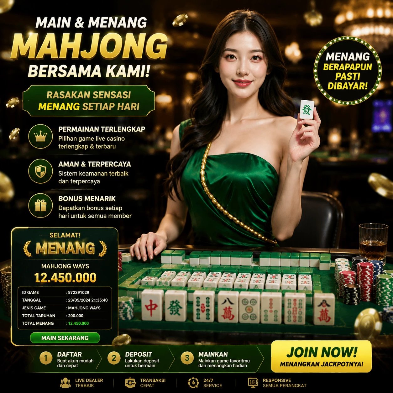 Yang berubah di bondan69: bookmark, e-wallet, turnover